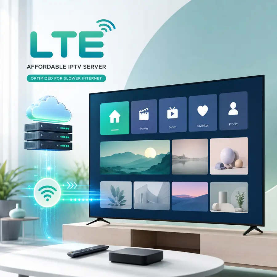 LTE IPTV server optimized for slower internet