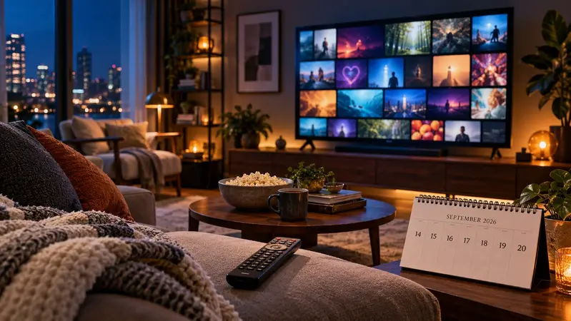 Modern home entertainment setup